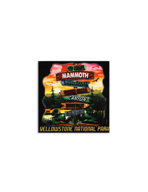 Yellowstone Signs Sticker
