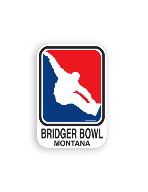 Bridger Bowl Skier MLB Sticker