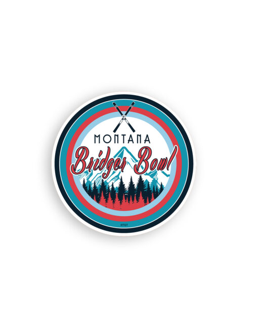 Bridger Bowl Ski Trees Sticker