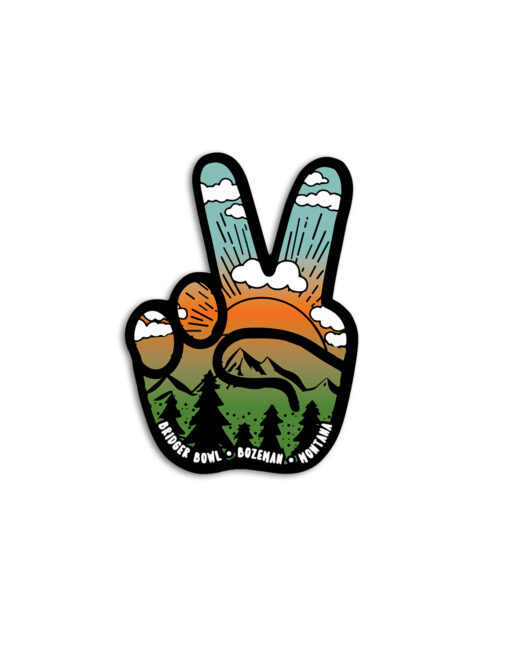 Bozeman MT Mahatma Bridger Bowl Sticker