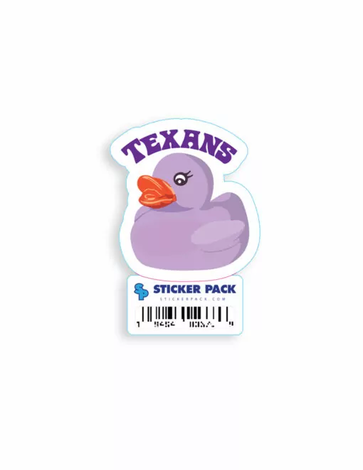TSU Small Purple Duck Sticker