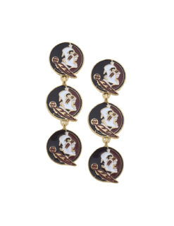 FSU Triple Drop Earrings