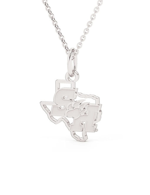 Stainless Steel SH Paw Texas Pendant