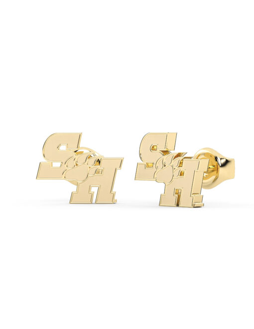 Stainless Steel Sam Houston SH Paw Studs