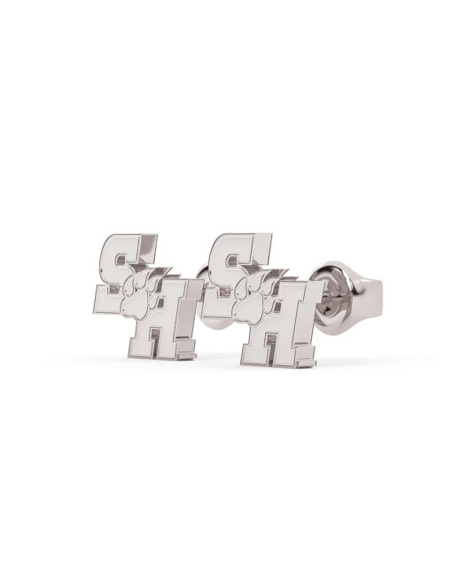 Stainless Steel Sam Houston SH Paw Studs - Image 4