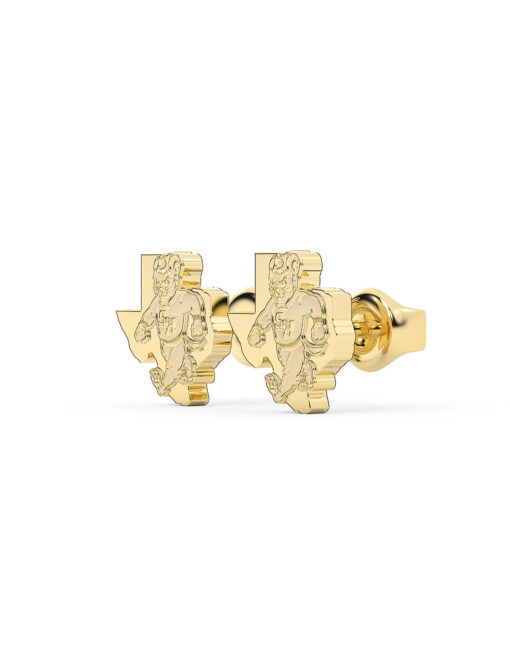 Stainless Steel Sam Houston Walking Sammy Texas Studs - Image 2