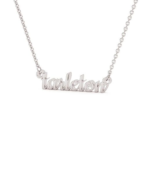 Stainless Steel Tarleton Script Necklace - Image 2