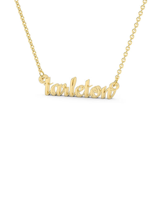 Stainless Steel Tarleton Script Necklace