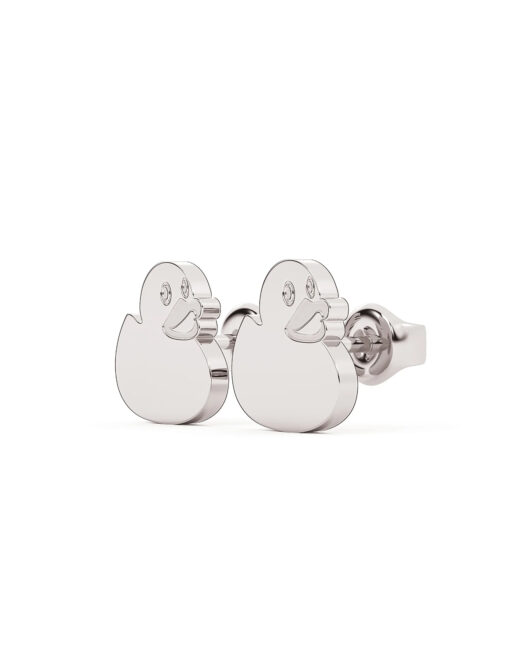 Stainless Steel Oscar P Duck Studs - Image 4