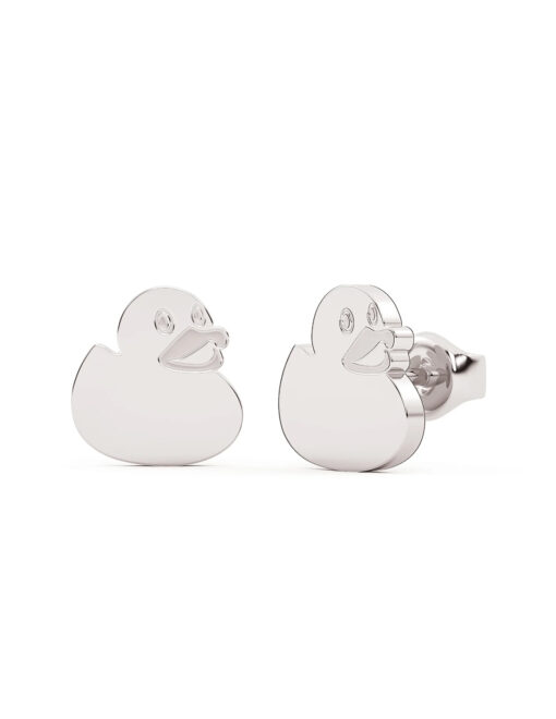 Stainless Steel Oscar P Duck Studs - Image 3