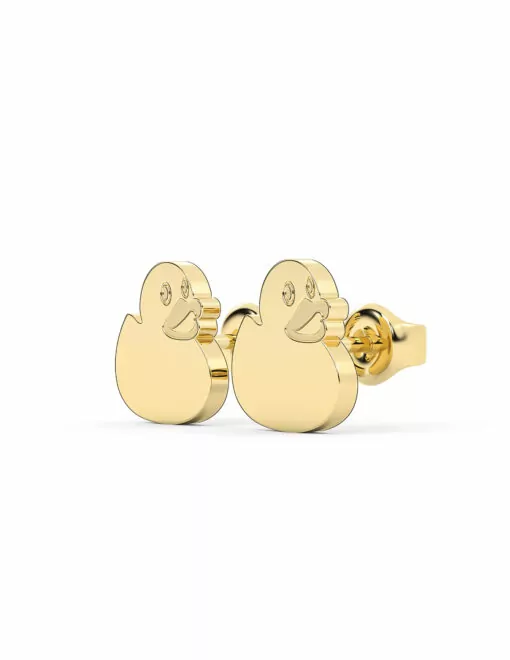 Stainless Steel Oscar P Duck Studs - Image 2