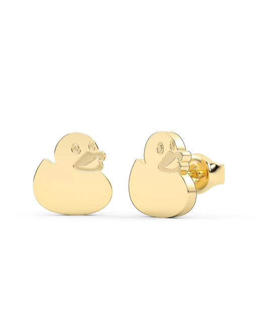 Stainless Steel Oscar P Duck Studs