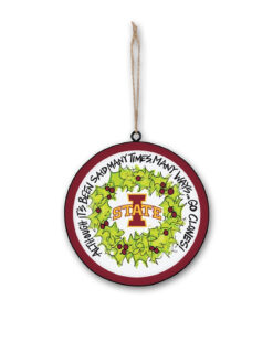 ISU Metal Ornament