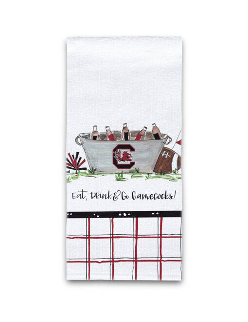 Eat, Drink & Go Gamecocks! Kitchen Towel