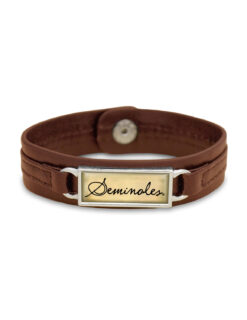 FSU Leather Noles Bracelet