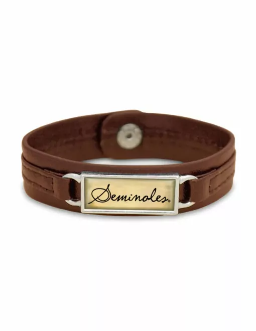 FSU Leather Noles Bracelet