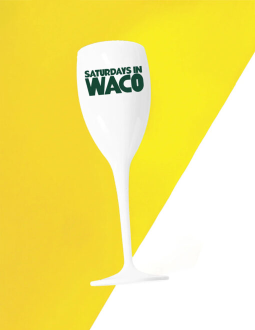 Saturdays In Waco Champagne Flute