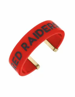 TTU Red Raiders Resin Cuff Bracelet