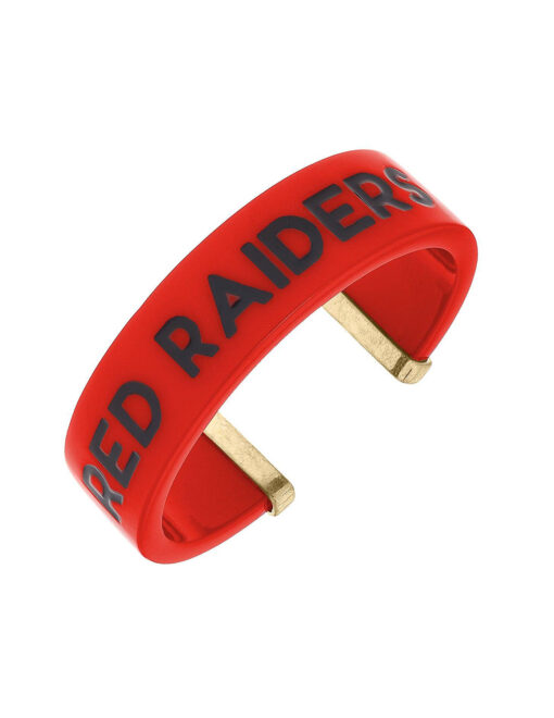 TTU Red Raiders Resin Cuff Bracelet
