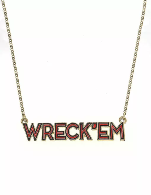 TTU Wreck 'Em Outline Enamel Necklace - Image 2