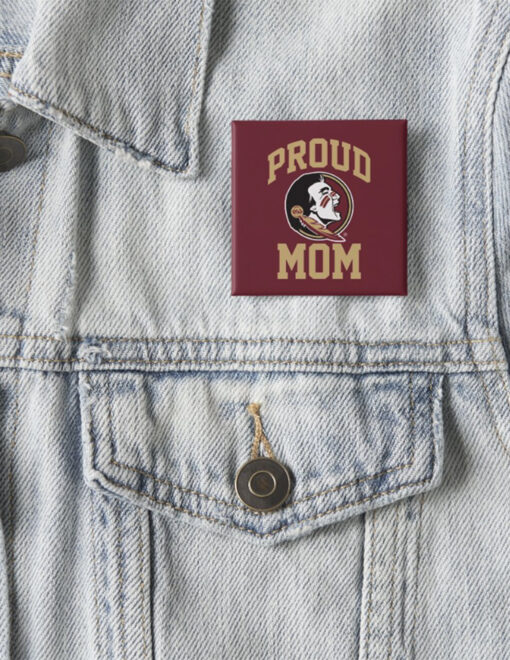 FSU Mom Square Button - Image 2