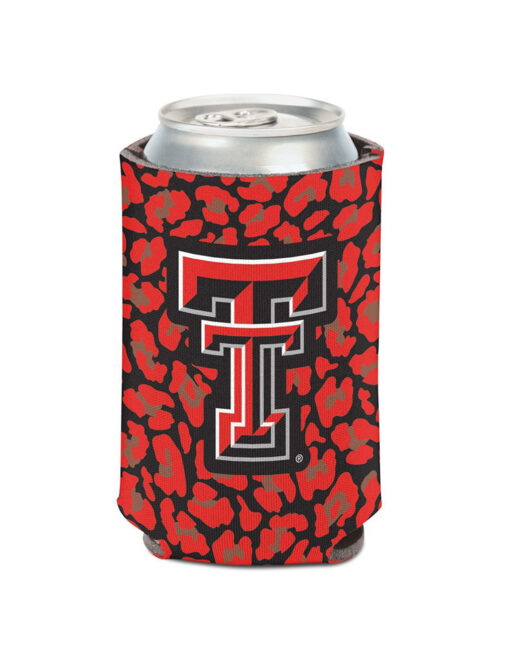 TTU Leopard Can Cooler
