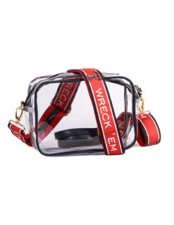 Texas Tech Bridget Clear Purse + Pattern Strap