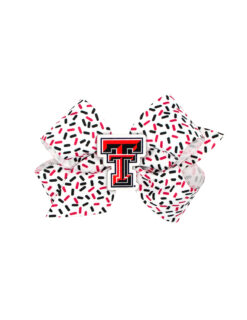 TTU Medium Confetti Print Bow
