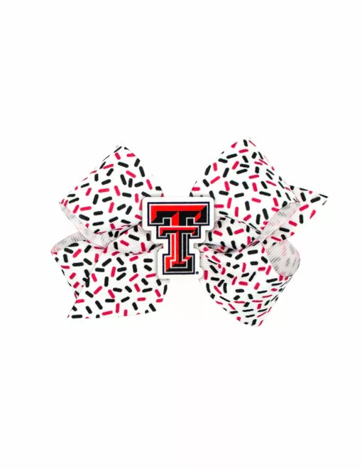 TTU Medium Confetti Print Bow