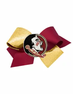 FSU Two-Tone Glitz & Grosgain Bow