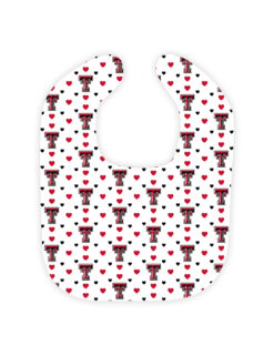 TTU College Logo Heart Bib