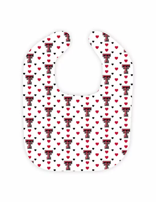 TTU College Logo Heart Bib