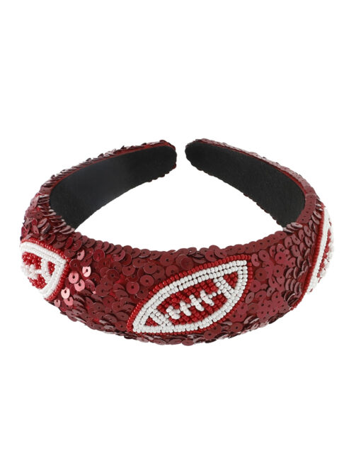 Sequin Football Headband
