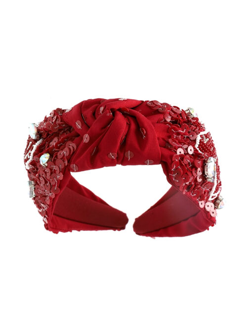#1 Fan Knitted Beaded Headband