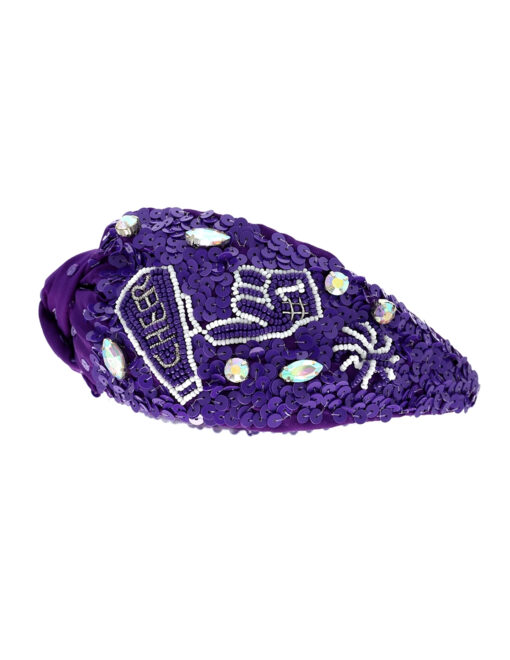 #1 Fan Knitted Beaded Headband - Image 4