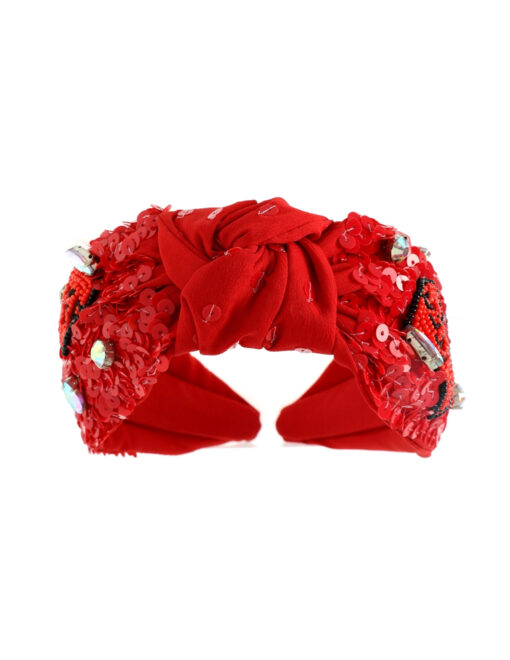 #1 Fan Knitted Beaded Headband - Image 9