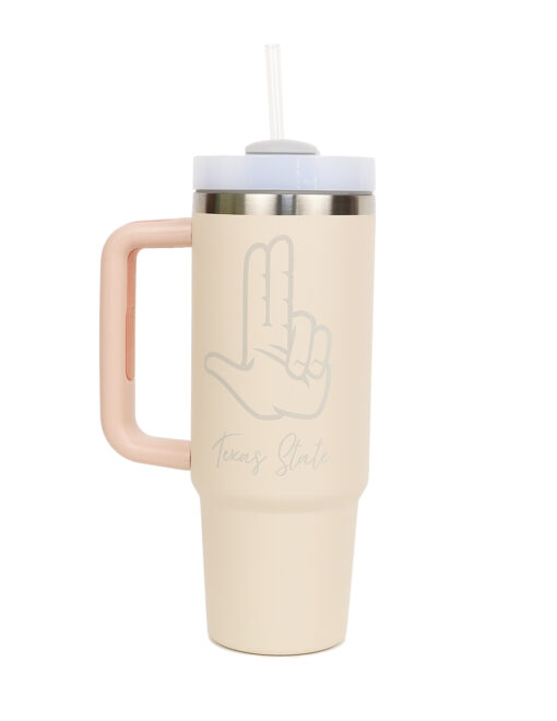 TXST Hand Sign Tumbler - Image 2
