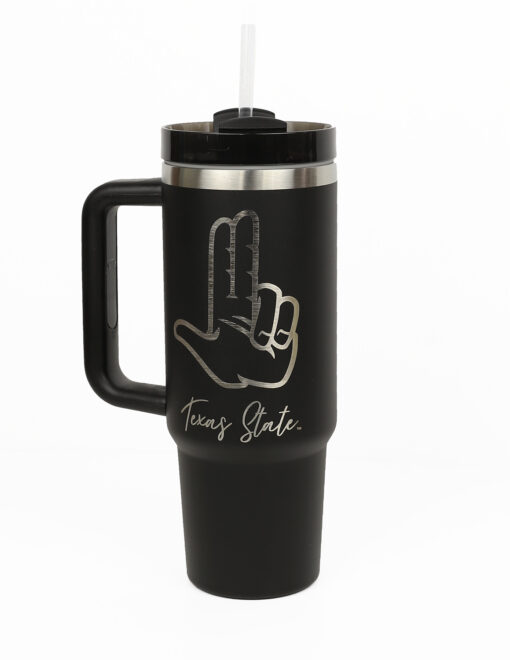 TXST Hand Sign Tumbler - Image 3