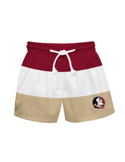 FSU Kids Stripe Swim Shorts