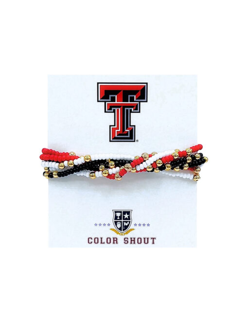 TTU Team Color Set of 6 Bracelets