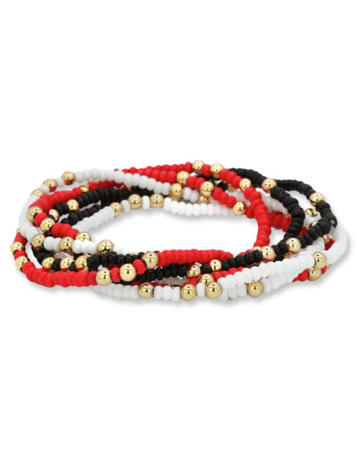 TTU Team Color Set of 6 Bracelets - Image 2