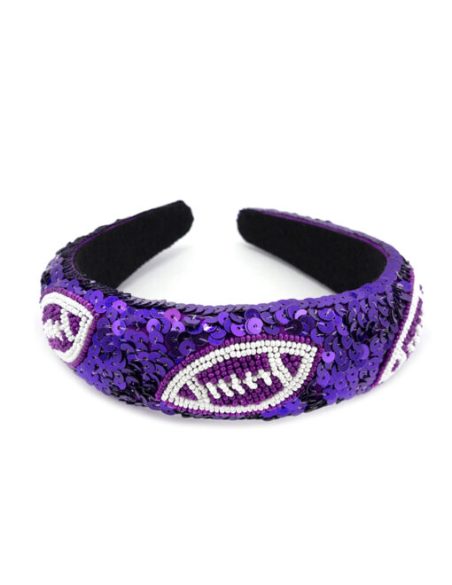 Sequin Football Headband - Image 5