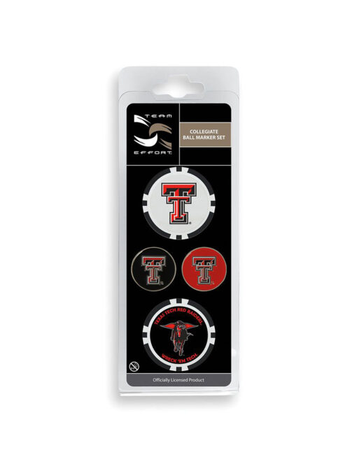 TTU Red Raider 4-Pack Golf Ball Market Set