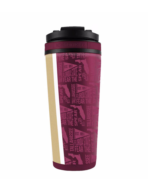 FSU 26oz. Stainless Steel Ice Shaker Bottle - Image 2