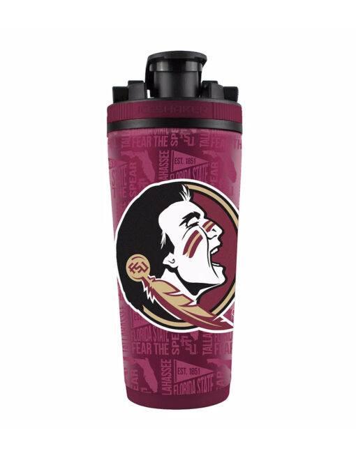 FSU 26oz. Stainless Steel Ice Shaker Bottle