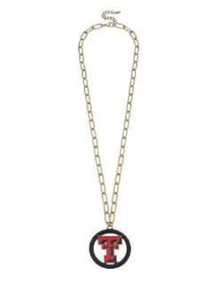 TTU Logo Medallion Necklace