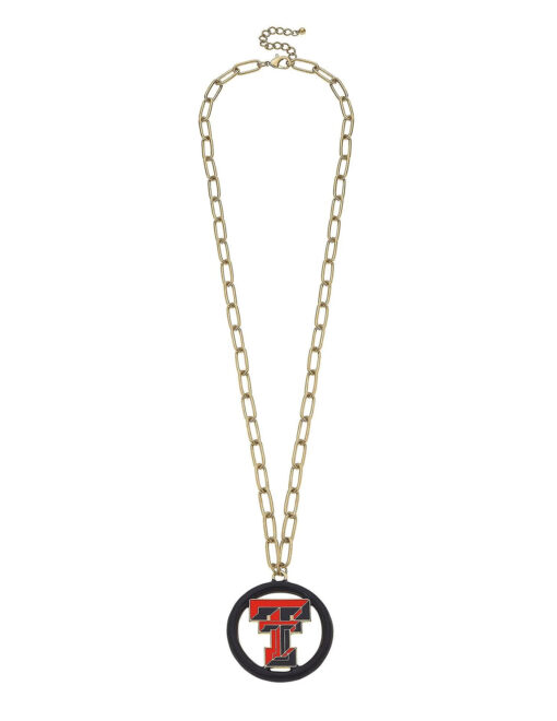 TTU Logo Medallion Necklace