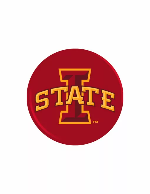 ISU 3" I-State Logo Button