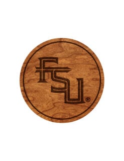FSU Stackdown Wooden Coaster