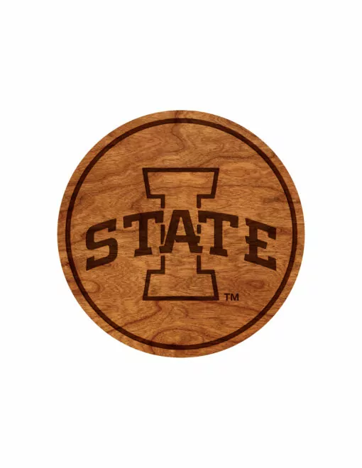 ISU Block I Wooden Coaster